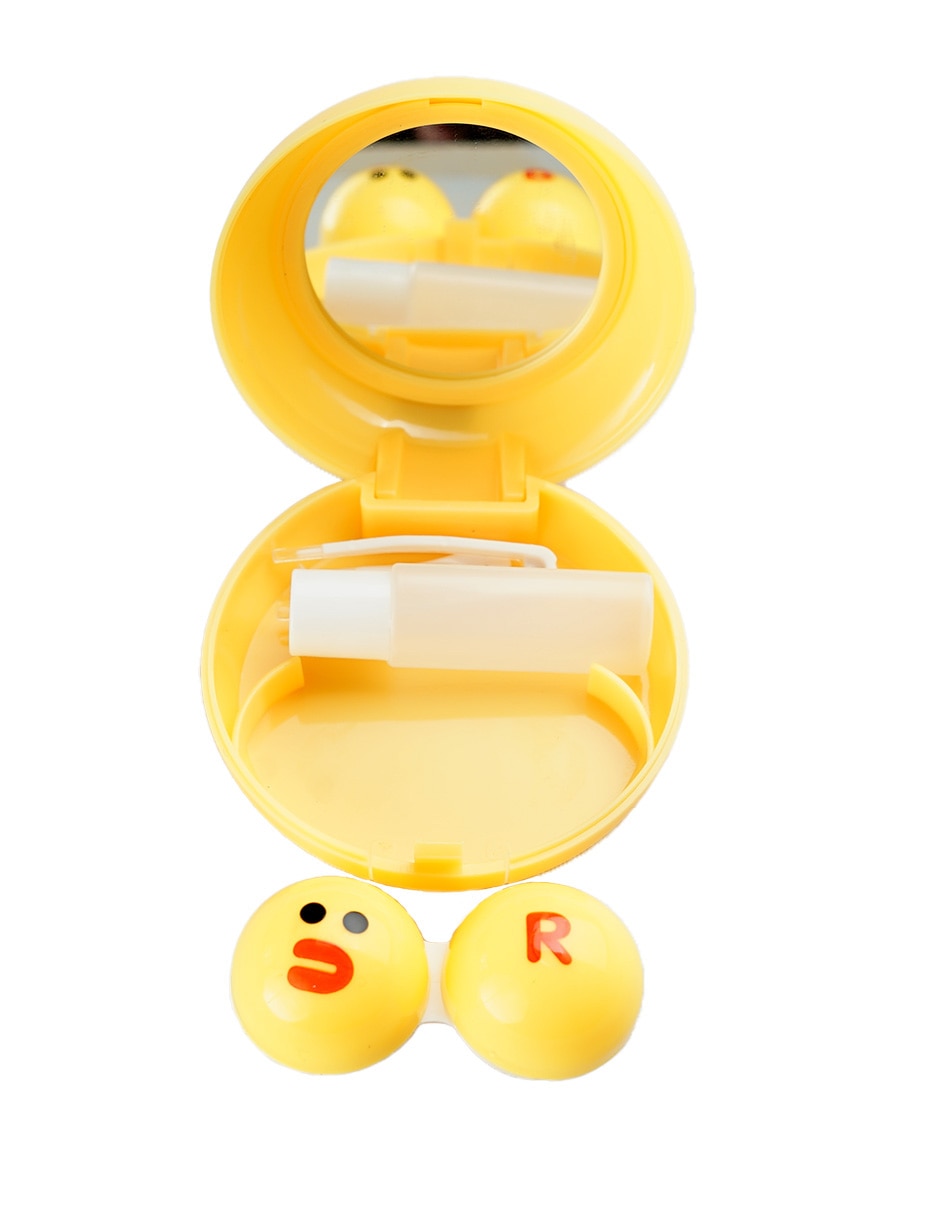 Estuche para lentes de contacto blandos con espejo 3