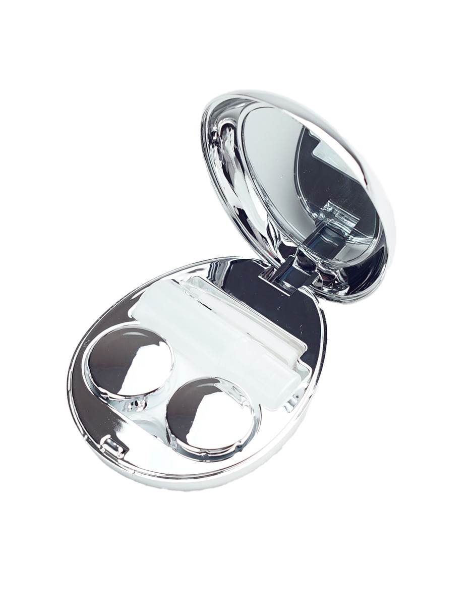 Estuche para lentes de contacto blandos, rígidos y gas permeables con espejo 2